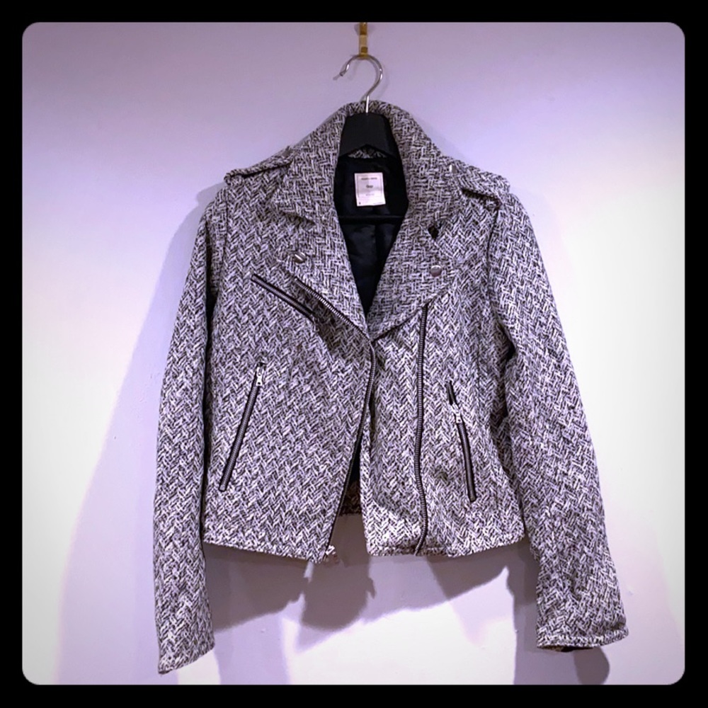 Gap / tweed motor jacket, small